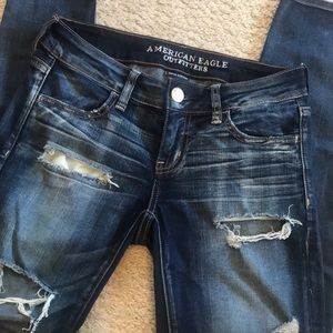 American Eagle Jegging *distressed*